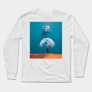 Dolphin and the moon Long Sleeve T-Shirt